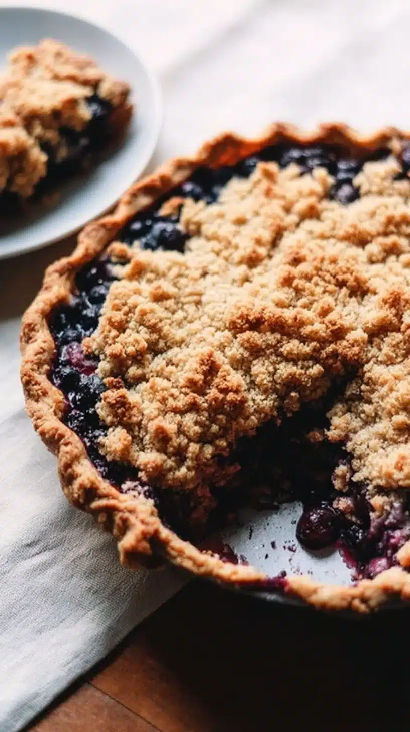 Blueberry Crumble Pie