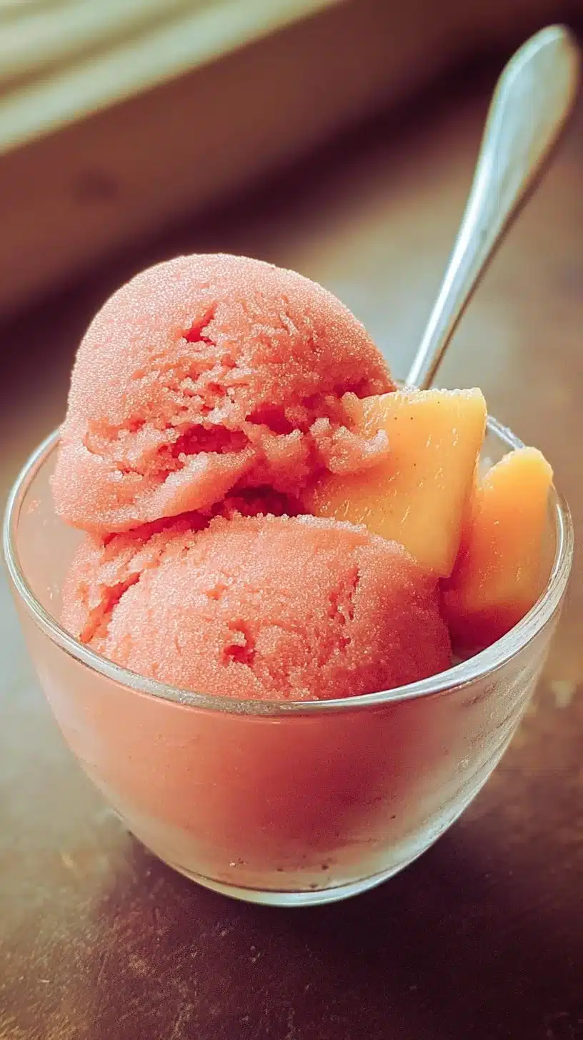 Mango Strawberry Sorbet