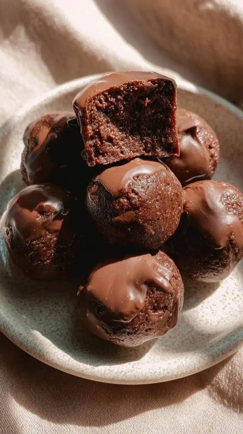 No-Bake Cottage Cheese Brownie Batter Protein Bites - Q8Rashaqa