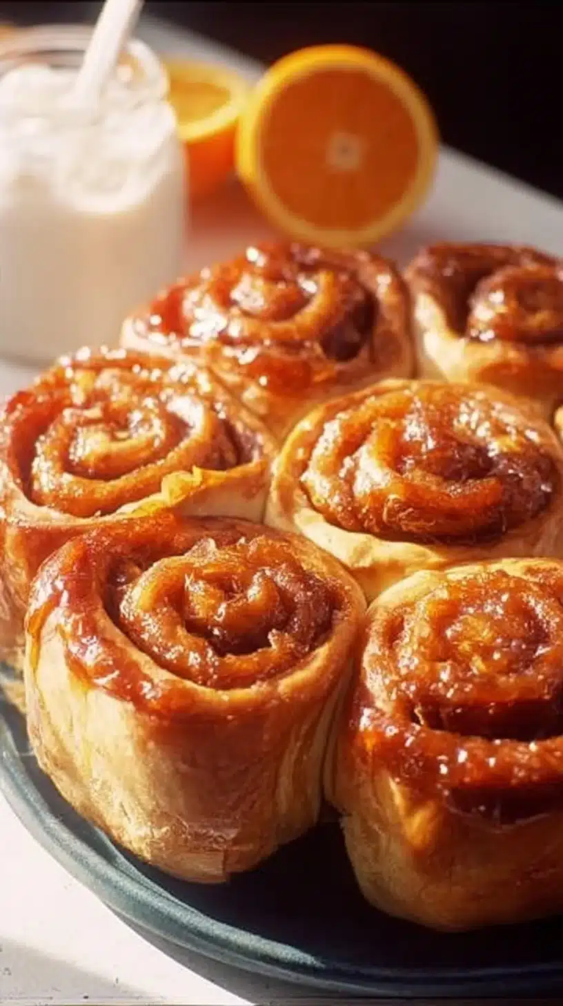 Orange Marmalade Cinnamon Rolls