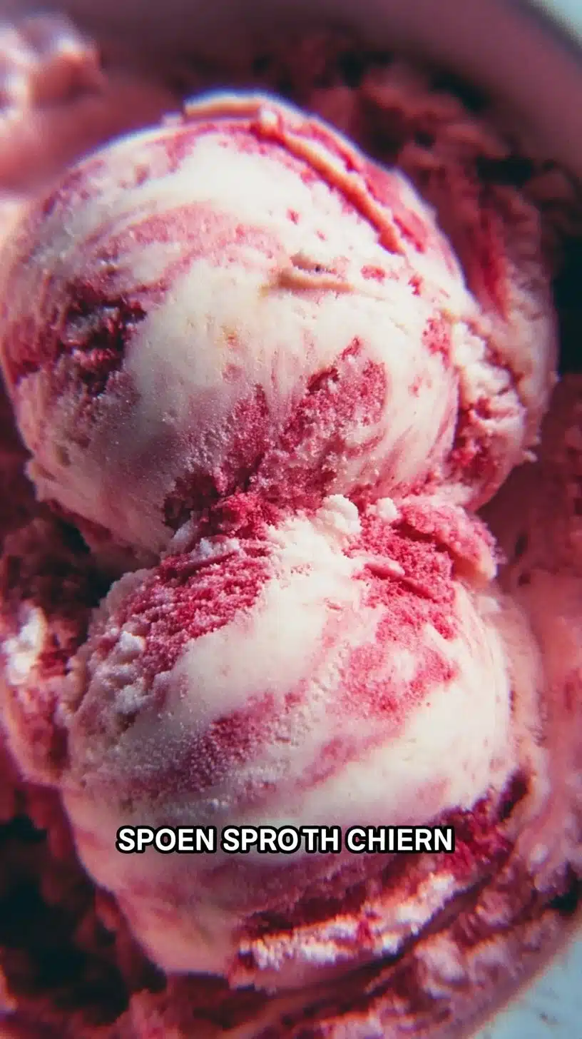 Raspberry Swirl Ice Cream