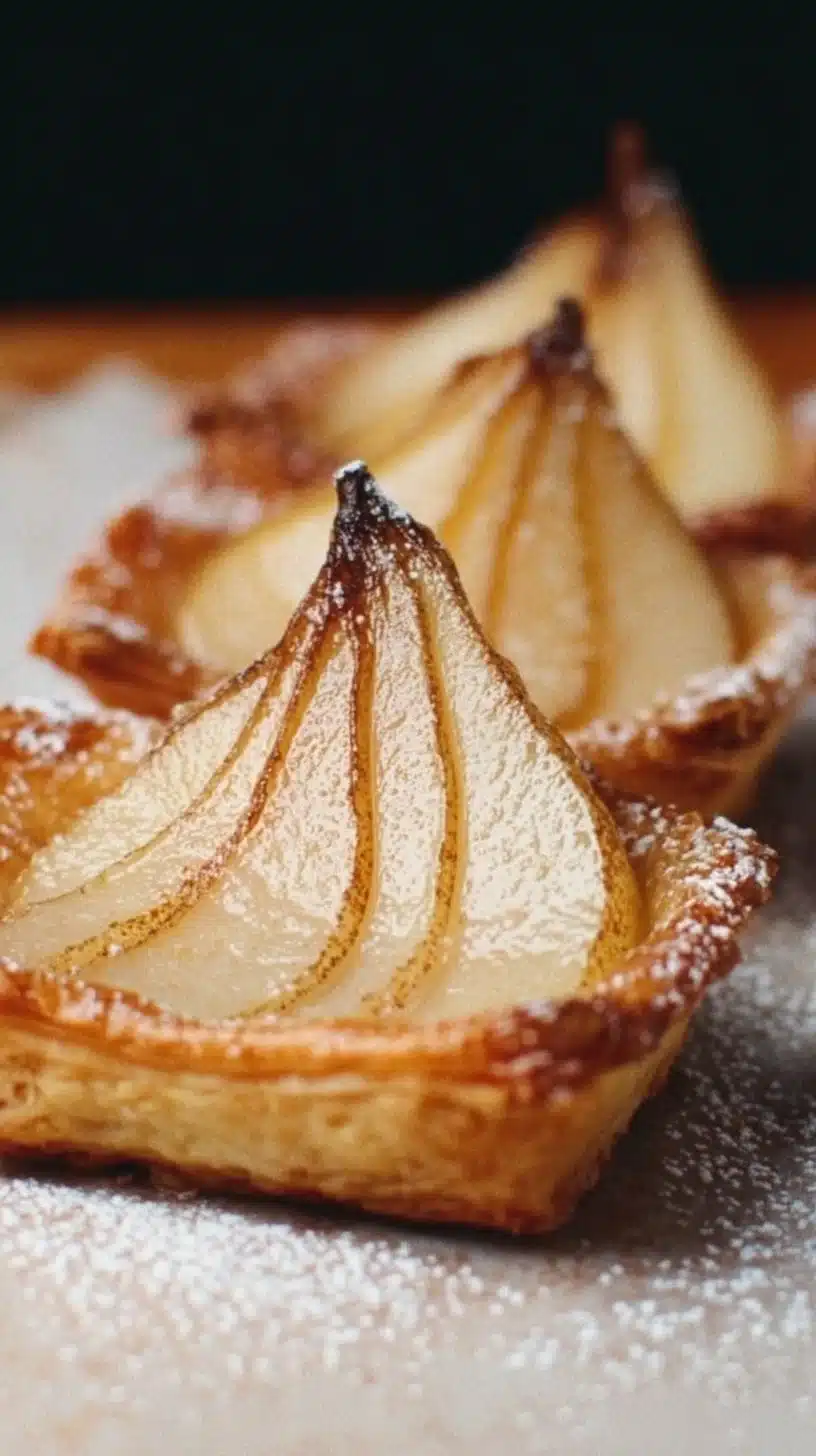 Upside Down Pear Tarts