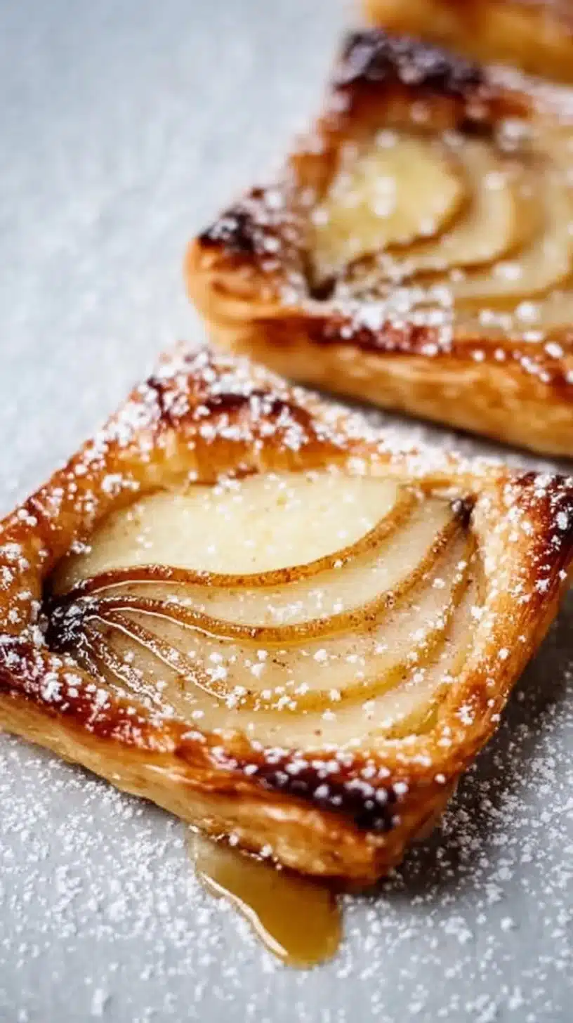 Upside Down Pear Tarts