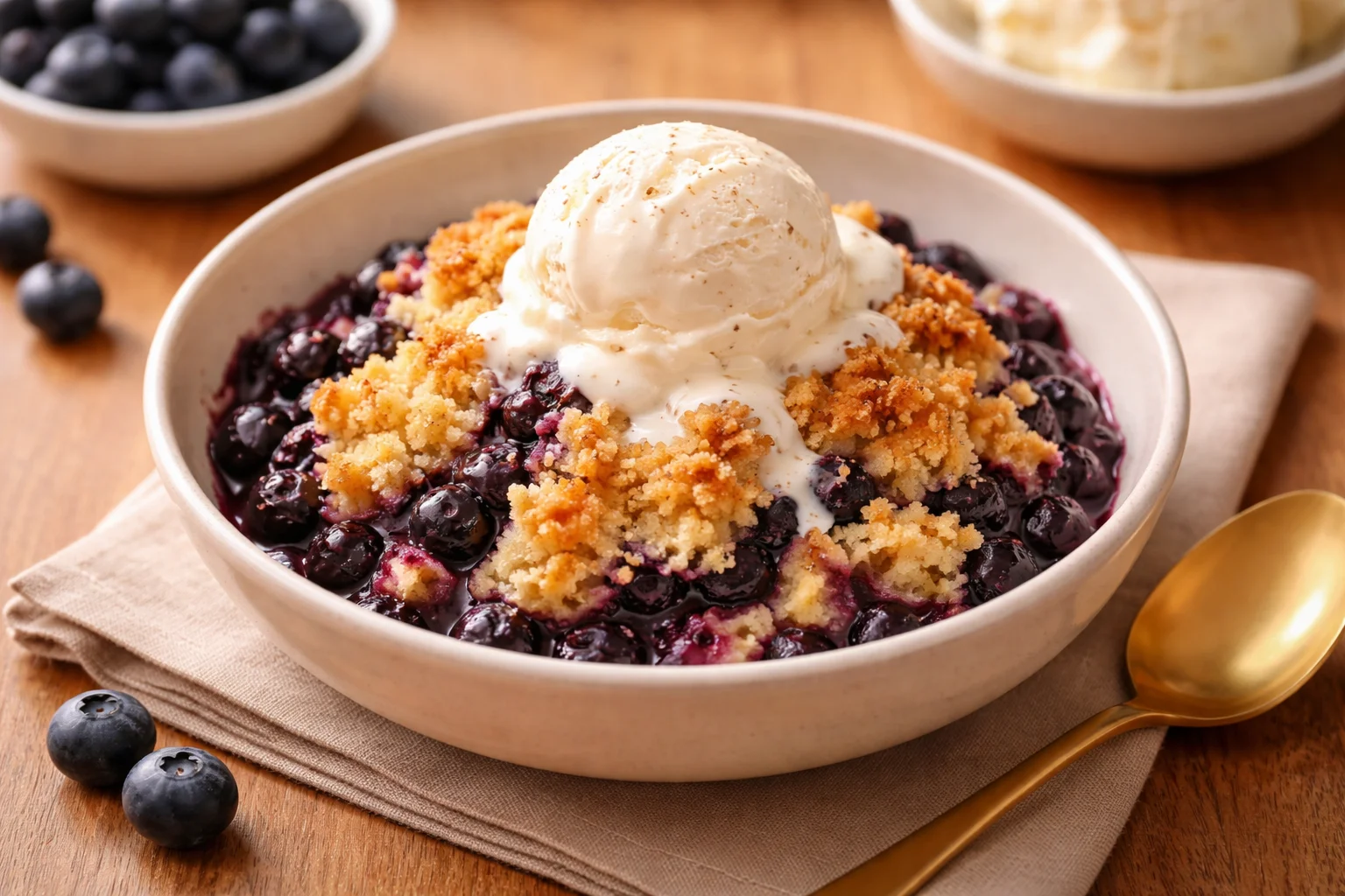 Easy Recipe for Blueberry Cobbler with 3 Ingredients Recipe