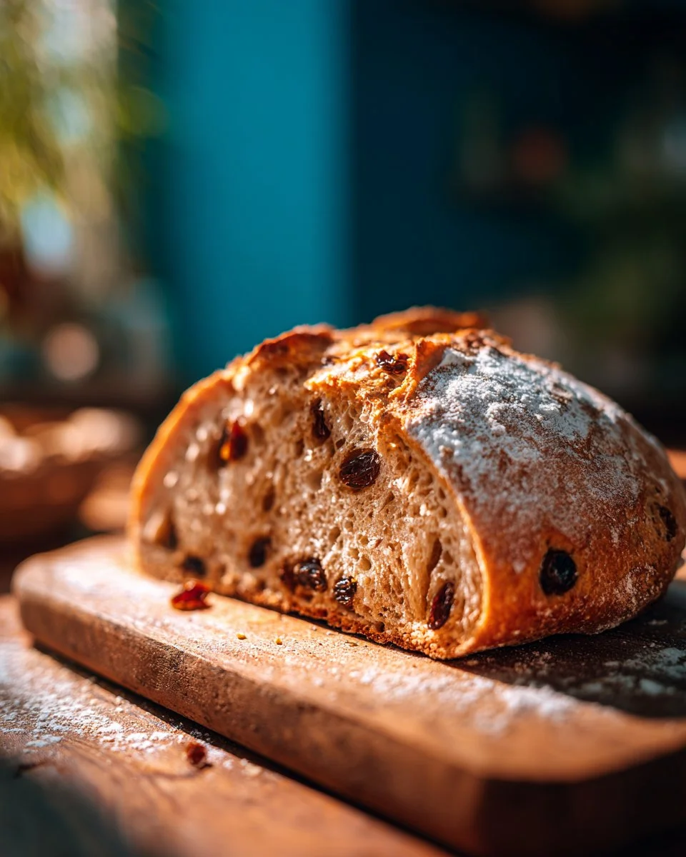 Gluten-Free Sourdough Raisin Bread