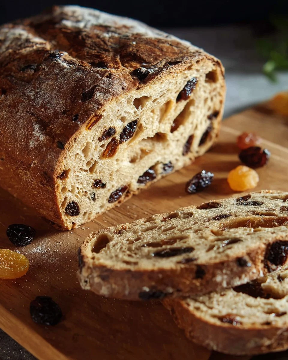 Gluten-Free Sourdough Raisin Bread
