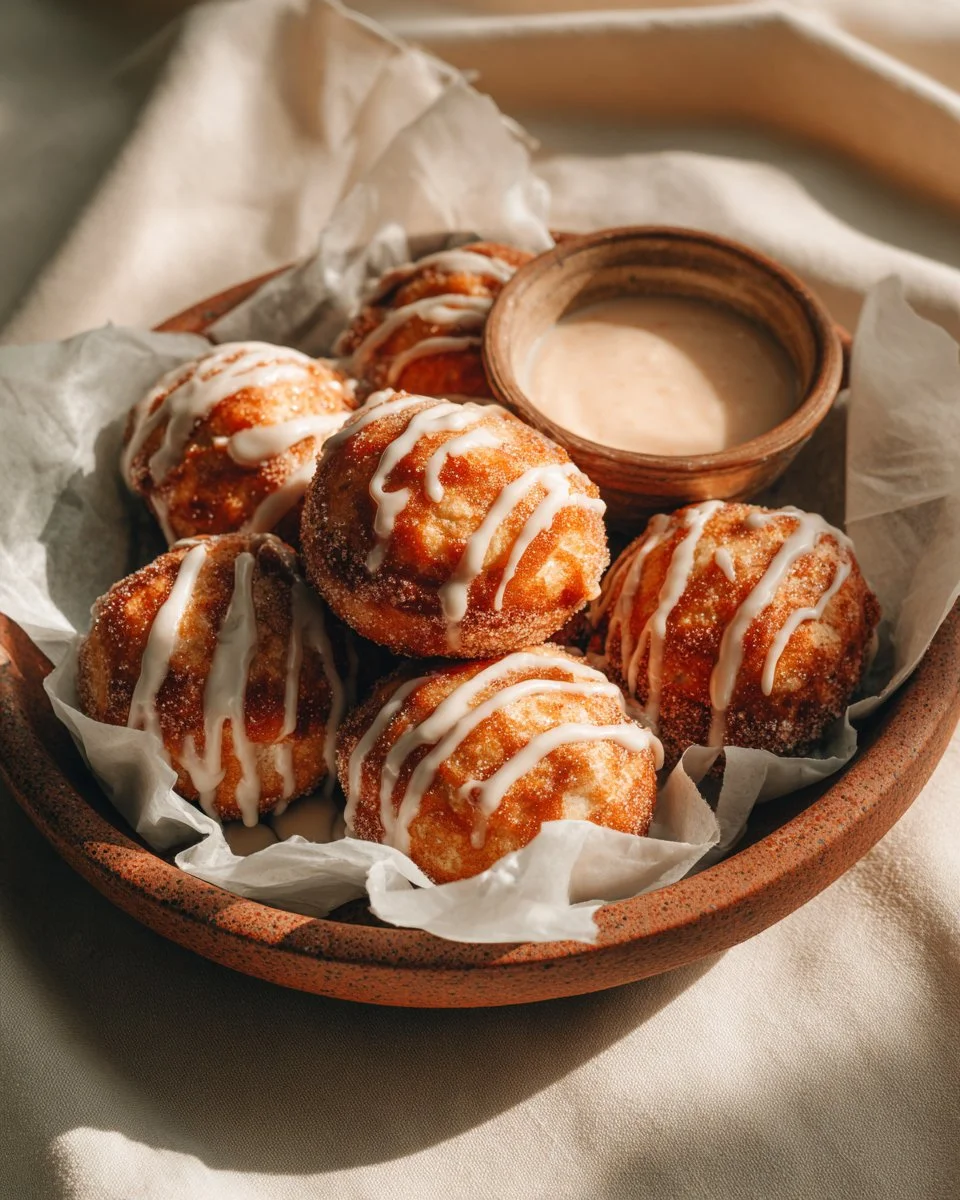 Gooey Sourdough Discard Cinnamon Roll Bites