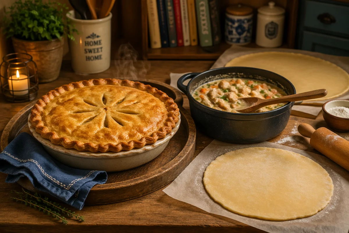 Sourdough Discard Chicken Pot Pie: Cozy Comfort in a Pie