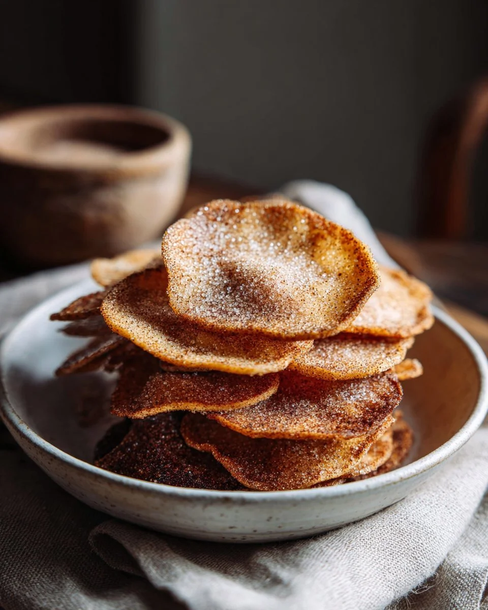Sourdough Discard Cinnamon Sugar Crisps