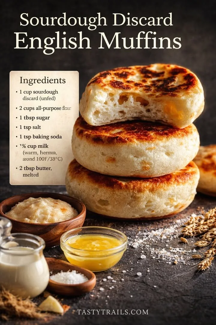 Sourdough Discard English Muffins