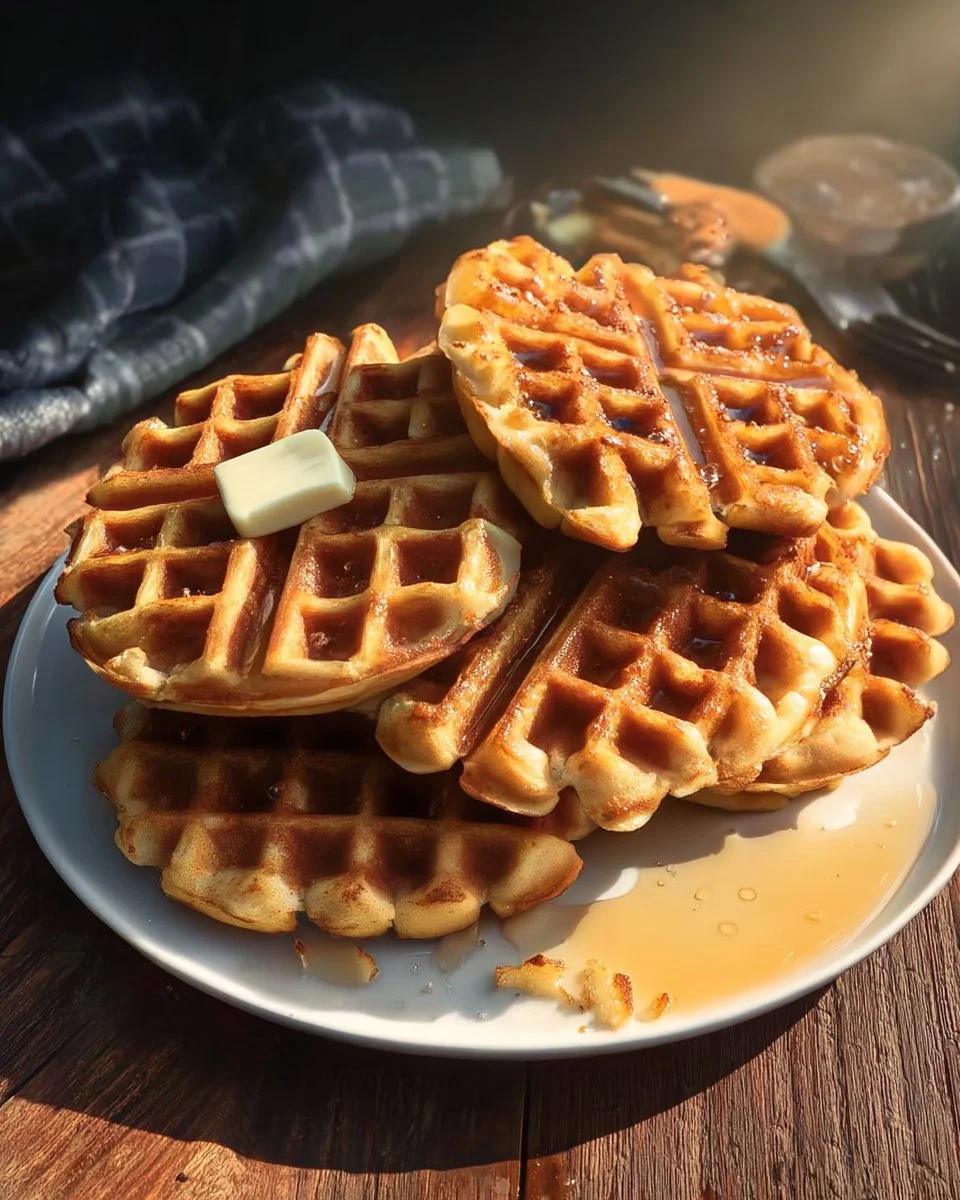 Sourdough Discard Waffles