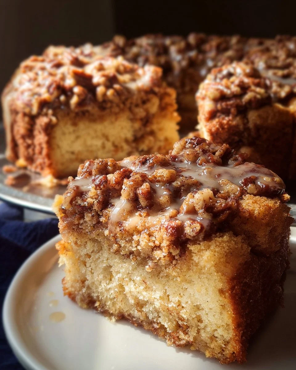 Sourdough Pecan Coffee Cake