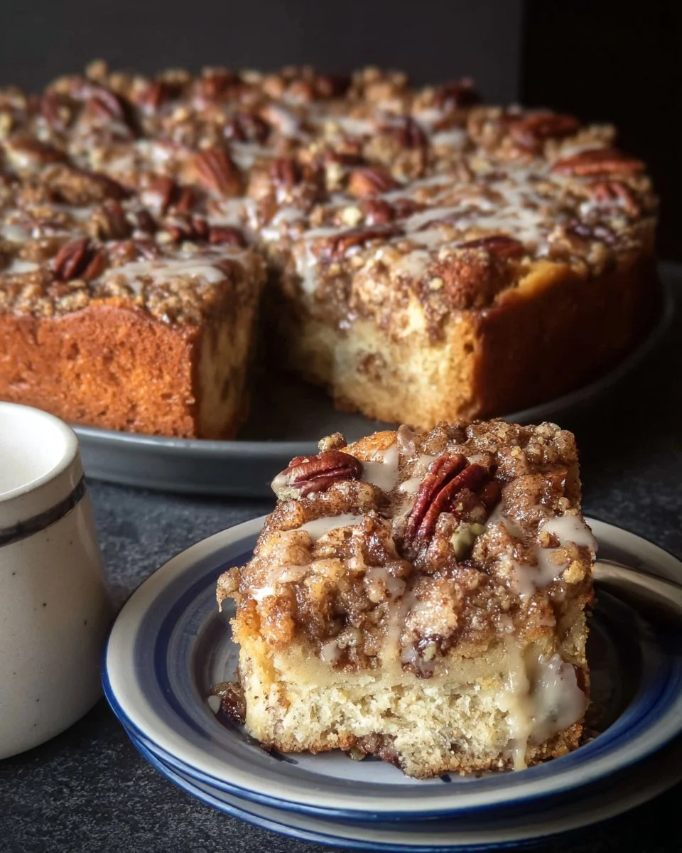 Sourdough Pecan Coffee Cake