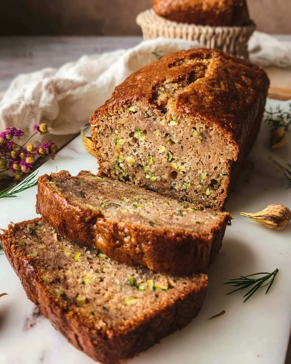 Vegan Zucchini Bread with Sourdough Discard