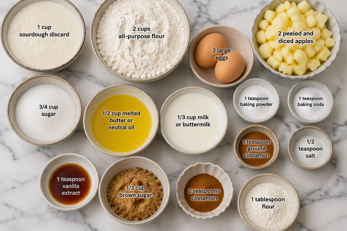 Warm & Cozy Sourdough Discard Apple Fritter Bread Recipe