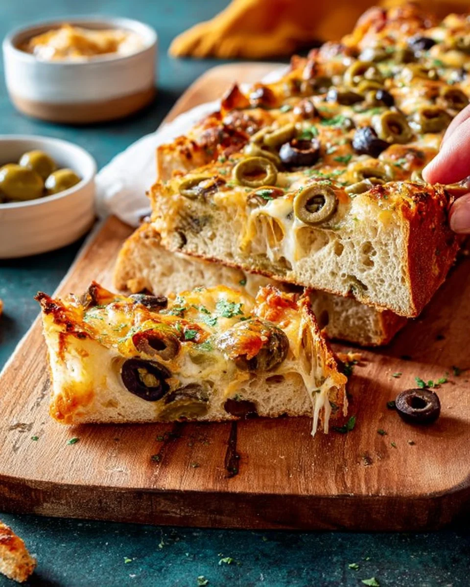 Cheesy Olive Bread