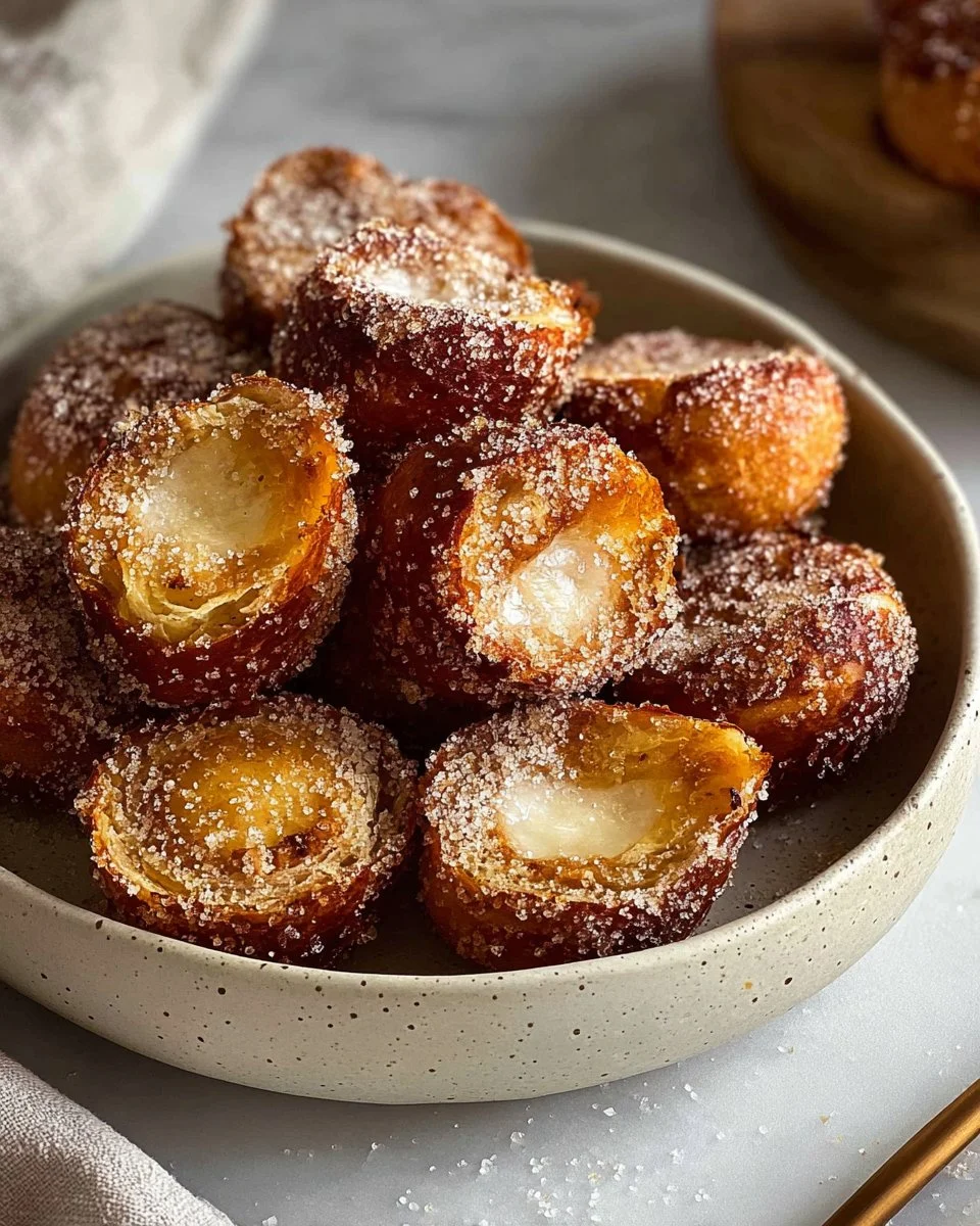 Cinnamon Sugar Sourdough Pretzel Bites