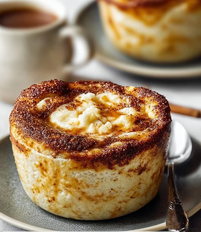Cottage Cheese Cinnamon Roll Mug Cake