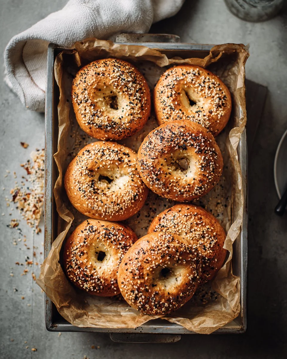 Easy Sourdough Bagels
