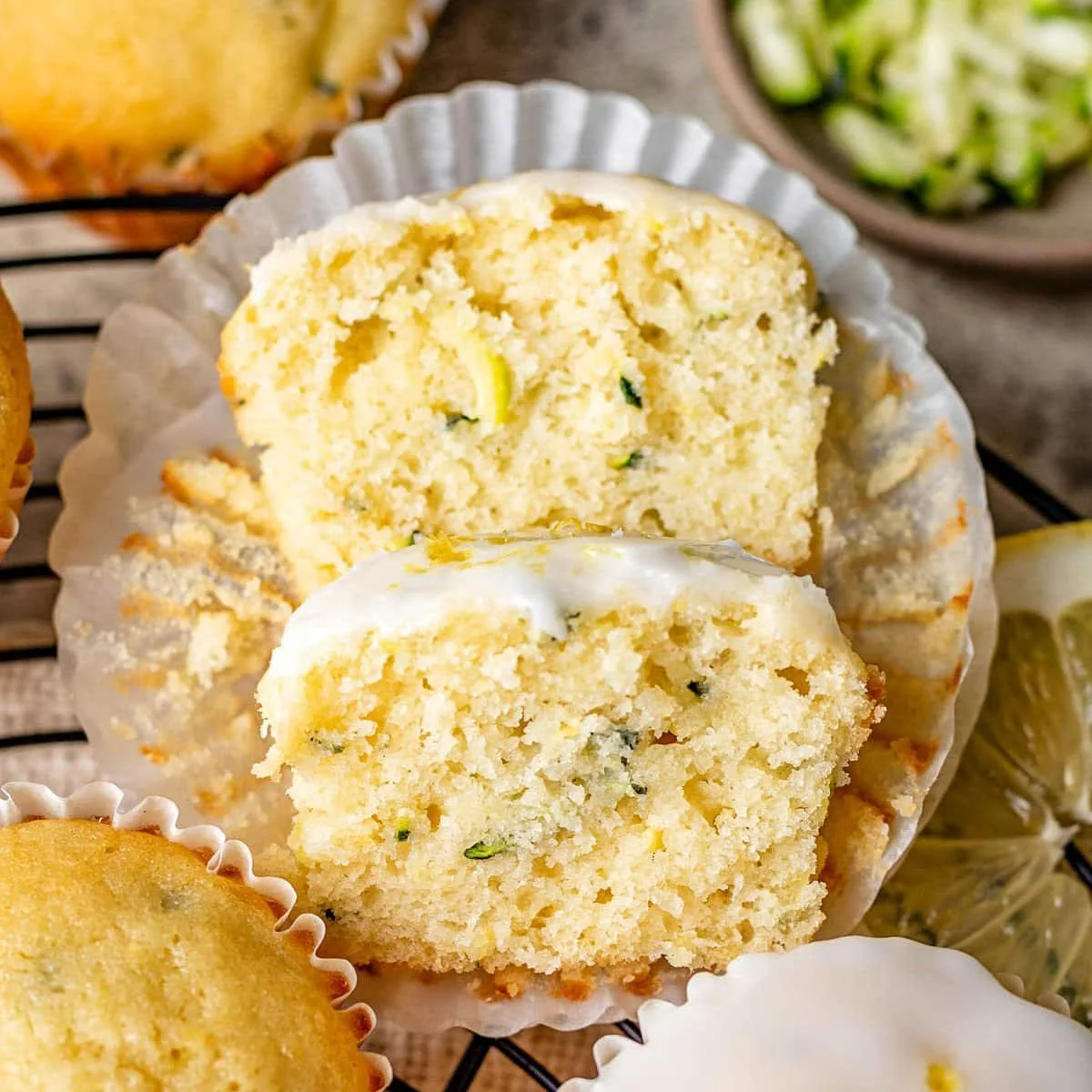 Lemon Zucchini Muffins