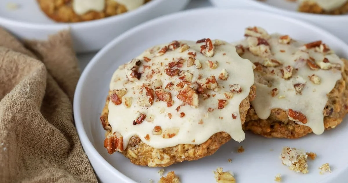 Maple Pecan Sourdough Oatmeal Cookies