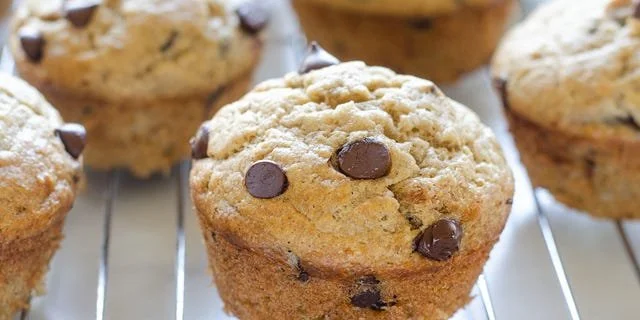 Sourdough Banana Muffins